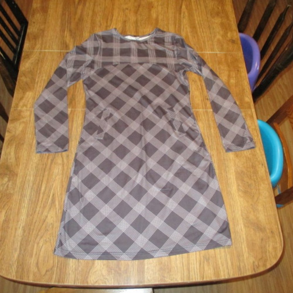 Bundle 3 for $15 - Grey plaid long sleeve dress